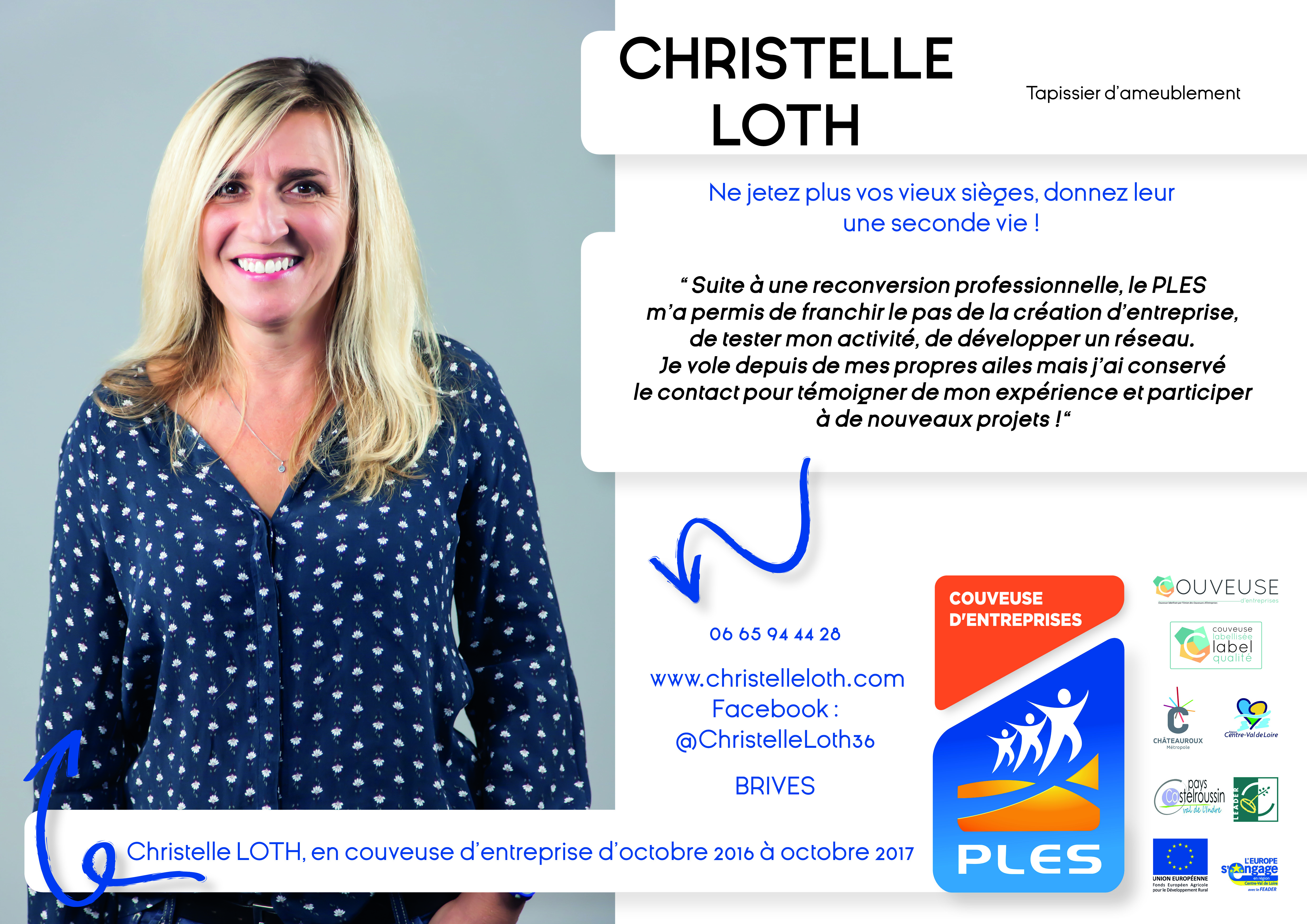 Christelle Loth Entrepreneure A La Boutique Du Ples D Ici Et Deux Mains Ples 36